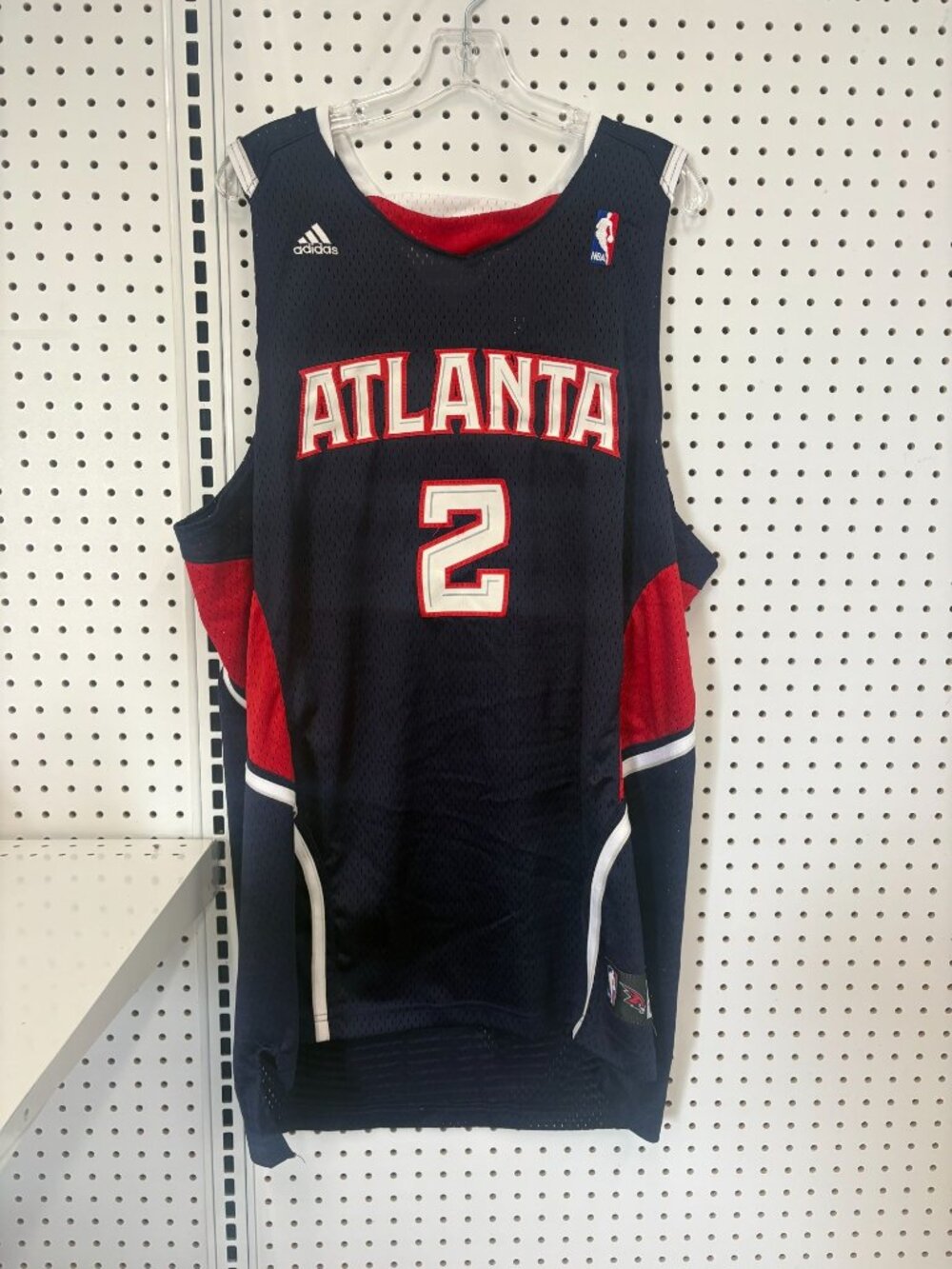 Atlanta Hawks Joe Johnson #2 Adidas NBA Jersey Navy XL